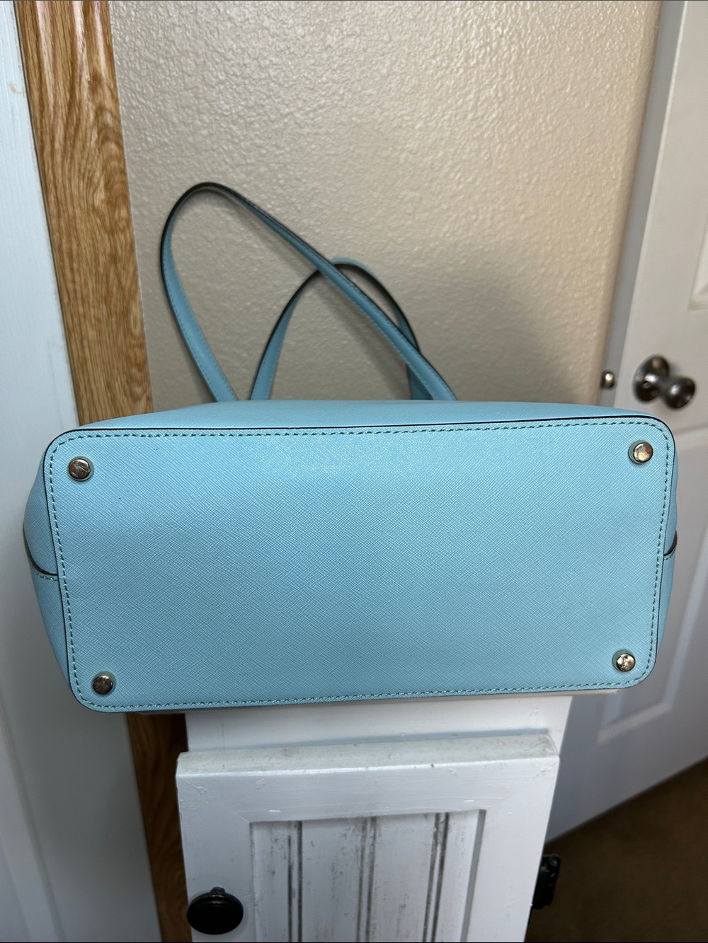 Kate Spade Cedar Street Mini Harmony Tote Atollblue Saffiano Leather - Picture 3 of 8